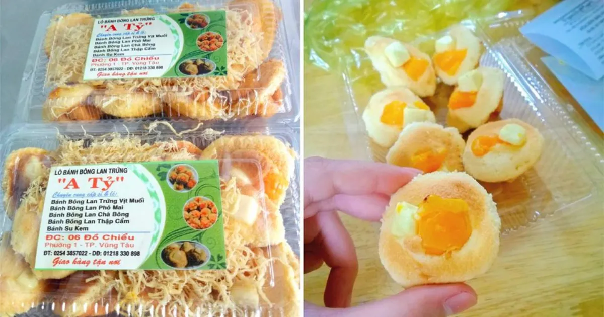 Bánh bông lan trứng muối A Tỷ