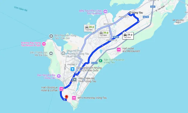 Maps Niết bàn tịnh xá