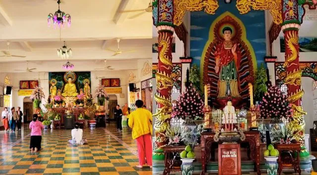 Chánh điện của Chùa Bánh Xèo Vũng Tàu